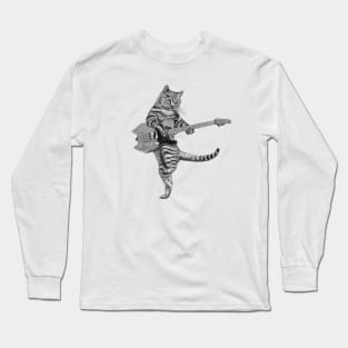 Buskers the Guitar Cat Long Sleeve T-Shirt